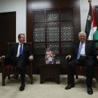 الرئيس يستقيل وزير خارجية النرويج في مقر المقاطعة في رام الله