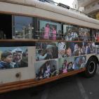 معرض صور للشهيد ياسر عرفات وسط رام الله للمصور جمال العاروري