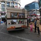 معرض صور للشهيد ياسر عرفات وسط رام الله للمصور جمال العاروري