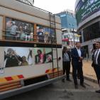 معرض صور للشهيد ياسر عرفات وسط رام الله للمصور جمال العاروري