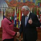 إجتماع بين وزير الخارجية د.رياض المالكي ووزيرة خارجية السويد مارغوت فالستروم