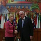 إجتماع بين وزير الخارجية د.رياض المالكي ووزيرة خارجية السويد مارغوت فالستروم