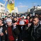 تشييع جثمان الطفل الشهيد محمد زيدان في بلدة بير نبالا