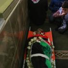 تشييع جثمان الطفل الشهيد محمد زيدان في بلدة بير نبالا