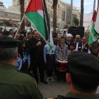 الأحتفال المركزي لرفع العلم الفلسطيني في رام الله