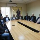 اجتماع شركة مطاحن القمح الذهبي بنقابة تجار المواد الغذائية في الخليل