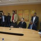 اجتماع شركة مطاحن القمح الذهبي بنقابة تجار المواد الغذائية في الخليل