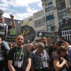 وقفة تضامنية مع الاسرى المضربين عن الطعام في رام الله