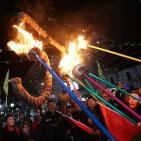 فتح في نابلس تضيء شعلة انطلاقة الثورة تحت عنوان القدس عاصمة فلسطين 