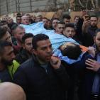 وداع الشهيد الطفل مصعب التميمي 