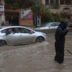 أجواء العاصفة في قلنديا وكفر عقب ورام الله