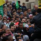 جماهير نابلس تشيع جثمان الشهيد قينو في عراق بورين