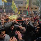 تشييع الشهيد ثائر رابعة في جباليا