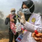 محدث- استشهاد مسعفة واصابة 100 مواطن شرق غزة
