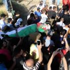 تشييع جثمان الشهيد عز الدين التميمي في قرية النبي صالح