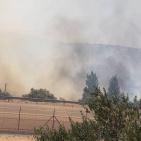فيديو- مستوطنون يحرقون 120 دونما غرب رام الله