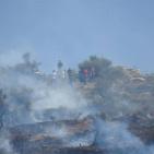 مستوطنون يحرقون عشرات الدونمات في جبال شرق نابلس