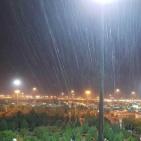 شاهد- رياح شديدة وأمطار غزيرة في مكة وتحذيرات للحجاج