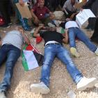 اصابة عدد من المواطنين بينهم الوزير وليد عساف بالاختناق واعتقال مرافقه خلال قمع الاحتلال مسيرة الخان الاحمر