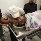 وداع الشهيد عثمان لدادوة في المستشفى الاستشاري برام الله