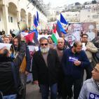 الخليل: مسيرة الحراك العمالي الفلسطيني للمطالبة باسقاط قانون الضمان الاجتماعي