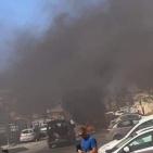 شاهد.. صواريخ غزة تصيب المباني والسيارات في عدة مدن