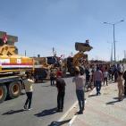 شاهد: معدات وأطقم هندسية مصرية تدخل غزة لإزالة الأنقاض