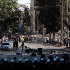 شاهد: احتجاجات ومسيرات  برام الله على خلفية وفاة الناشط بنات