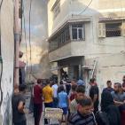 انفجار سوق الزاوية في غزة
