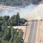 شاهد: اندلاع حريق كبير في منطقة حرشية قرب الناصرة