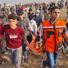 41 إصابة بينها حالتان حرجتان إثر قمع الاحتلال للمتظاهرين شرق غزة