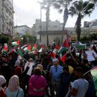 صور: مسيرة جماهيرية وسط رام الله اسنادا لأسرى 