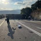 شاهد: مصرع 5 مستوطنين وإصابة العشرات بحادث مُروع في الجليل
