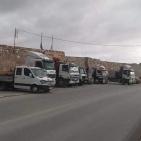 شاهد: مسير احتجاجي للشاحنات واعتصام في الخليل ضد رفع الأسعار