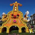 بالصور.. تماثيل من البرتقال والليمون بمهرجان في فرنسا