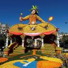 بالصور.. تماثيل من البرتقال والليمون بمهرجان في فرنسا