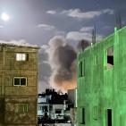 شاهد: قصف إسرائيلي على غزة والمقاومة ترد بإطلاق النار