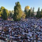 150 ألف مصلٍ يؤدون صلاة عيد الأضحى في رحاب المسجد الأقصى