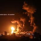 بالصور: الاحتلال يقصف مواقع في غزة وحماس تعقّب