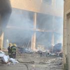  حريق في عمارة سكنية في بلدة الرام شمال القدس