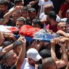 بالصور: تشييع جثمان الشهيد يونس التايه في مخيم الفارعة