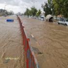 بالصور: غرق مناطق متفرقة في غزة جراء سقوط الأمطار