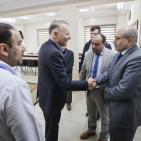 مجمع الشفاء الطبي يستقبل نائب رئيس مجلس إدارة الاتصالات الفلسطينية بشار مصري