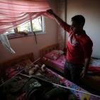 بالصور: إصابة طفل وأضرار جسيمة جراء عدوان الاحتلال على غزة