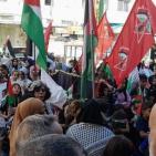 قطاع المرأة في الجبهة الديمقراطية ينظم مسيرة جماهيرية إسنادا لغزة  