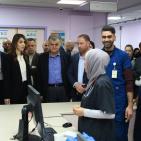 صور| وزيرة العمل تترأس جولة ميدانية على مجمع فلسطين الطبي