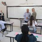برهم يتفقد امتحانات الثانوية في جنين ويؤكد مساندة الطلبة
