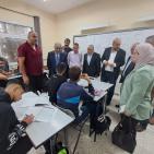 برهم وأبو حمدة يضعان حجر الأساس لمدرسة جديدة ويتفقدان مبنى الكلية التقنية الحكومية في قلقيلية