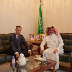 السفير السعودي في كازاخستان يستقبل نظيره أبوزيد ويؤكد ثبات دعم المملكة للقضية الفلسطينية