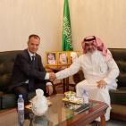 السفير السعودي في كازاخستان يستقبل نظيره أبوزيد ويؤكد ثبات دعم المملكة للقضية الفلسطينية